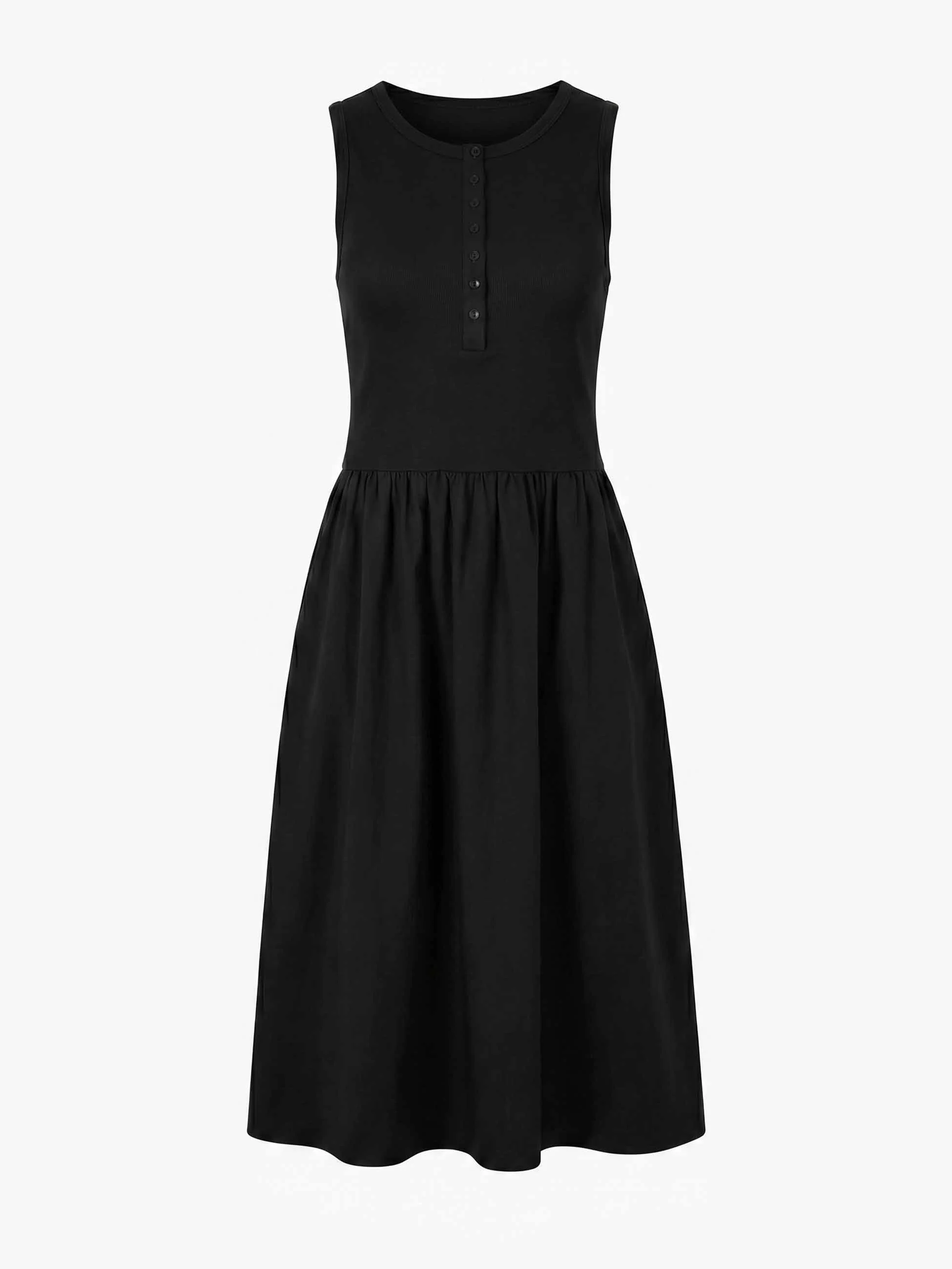 Aria Sleeveless Dress - Black - Image 4
