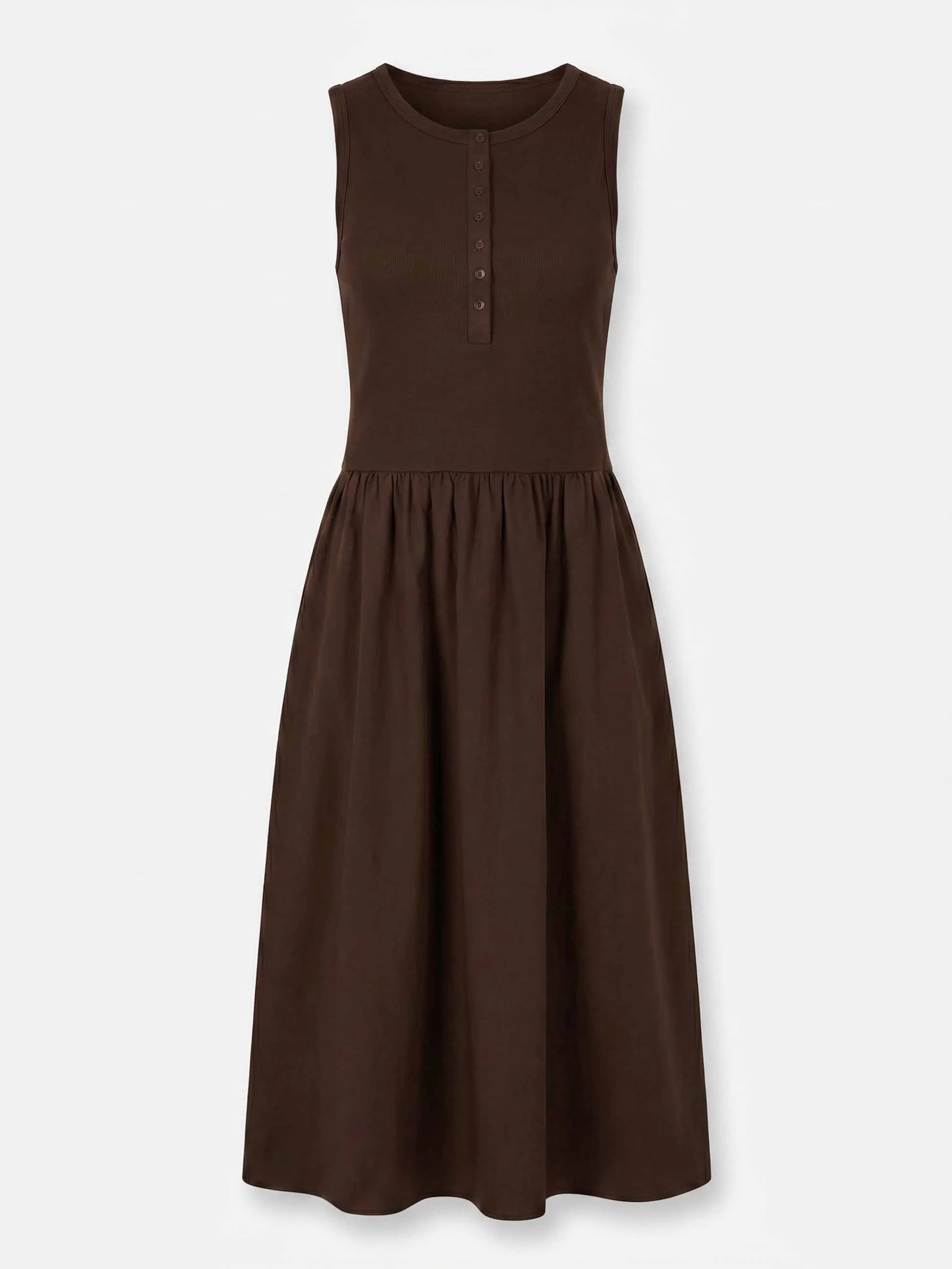 Aria Sleeveless Dress - Coffee Bean - Image 4