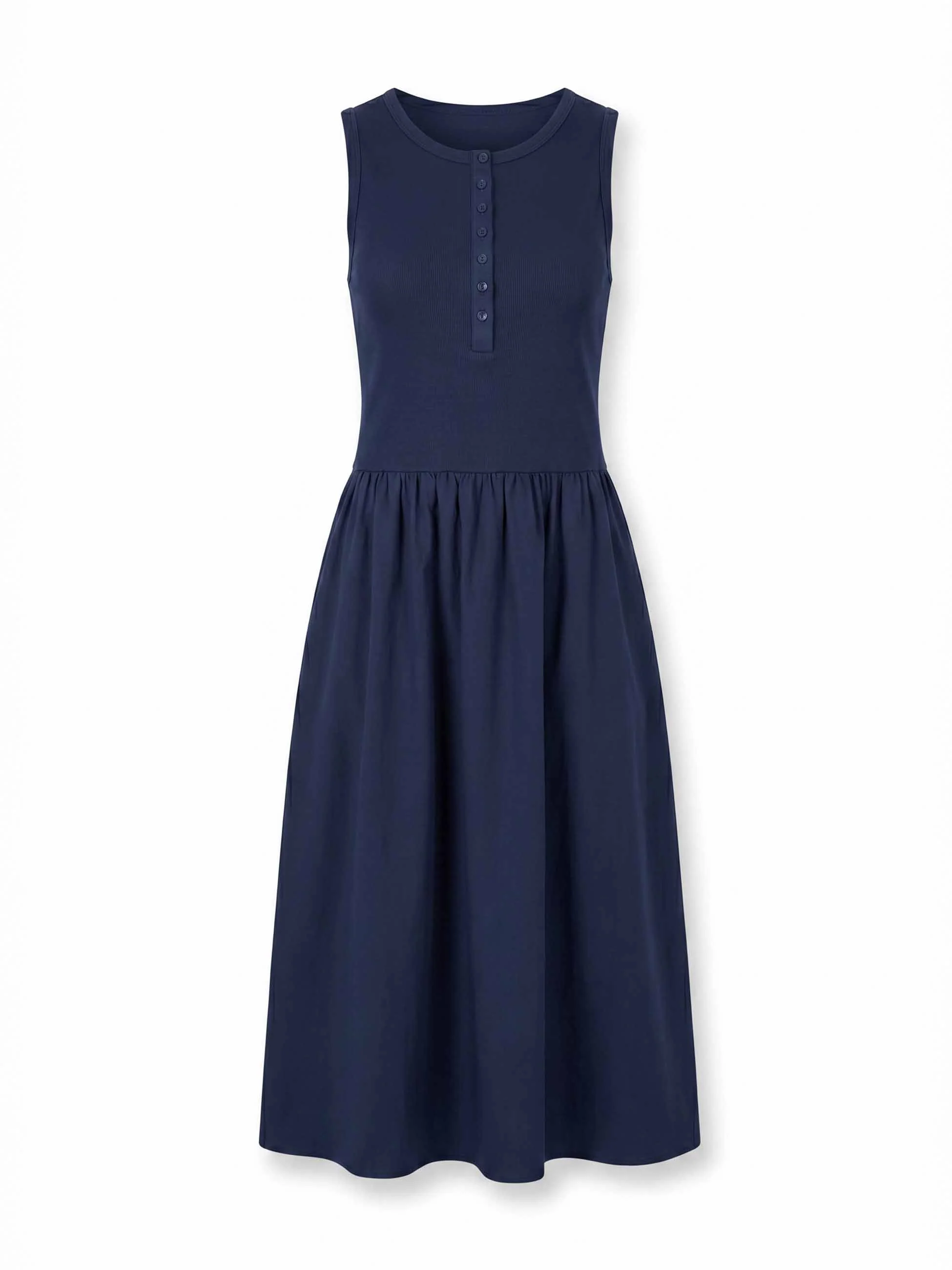 Aria Sleeveless Dress - Navy - Image 4