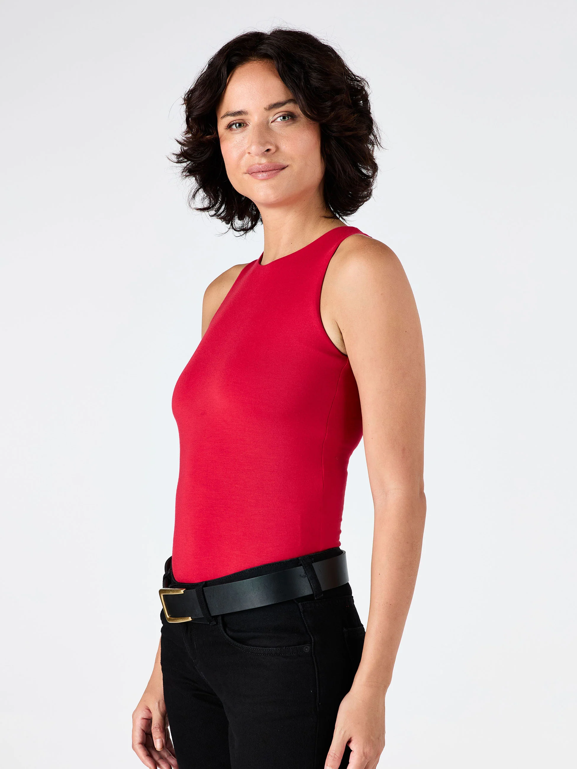 Bruna Tank - Cherry - Image 4