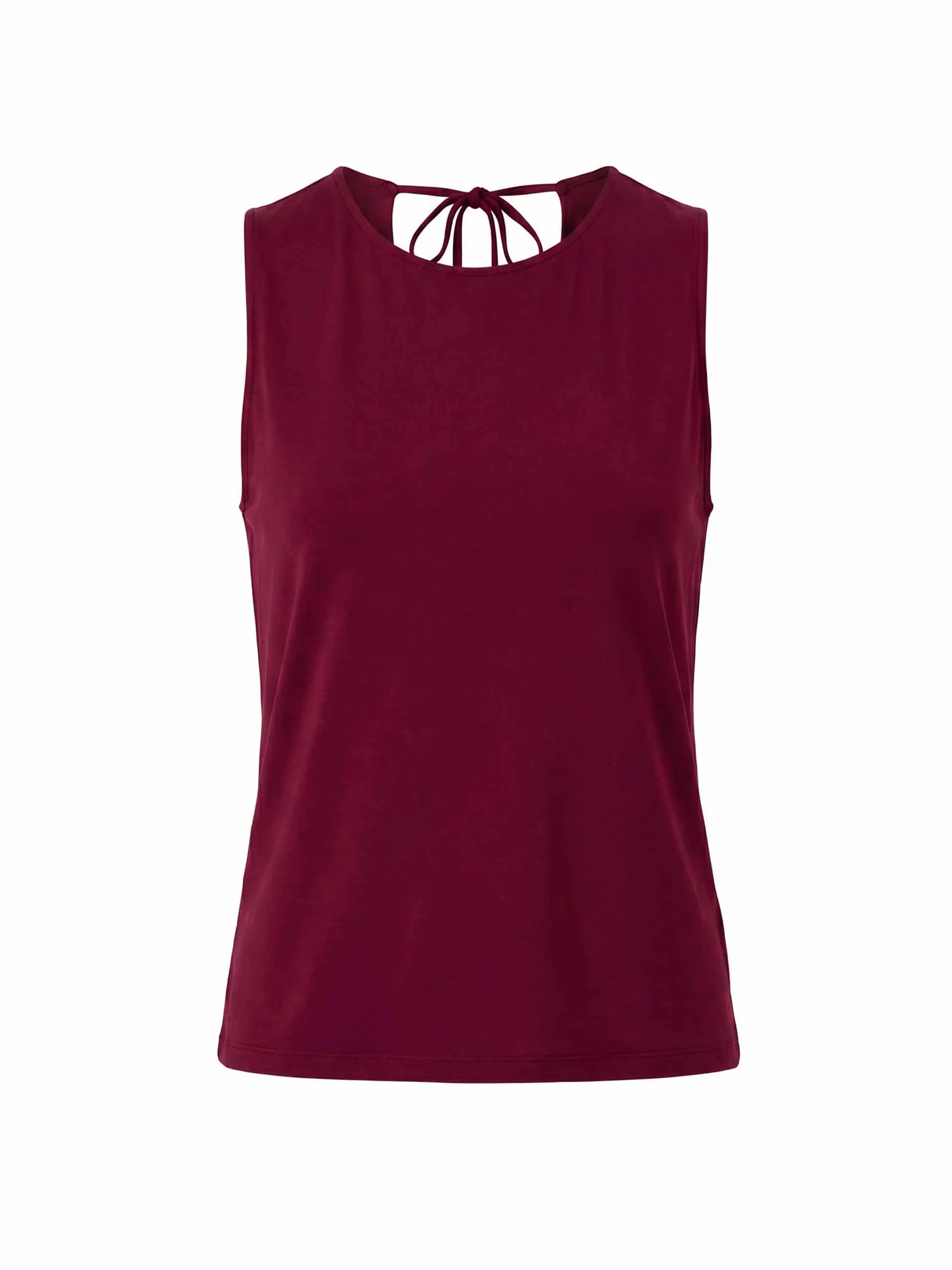 Cowl Back Top - Sangria - Image 4