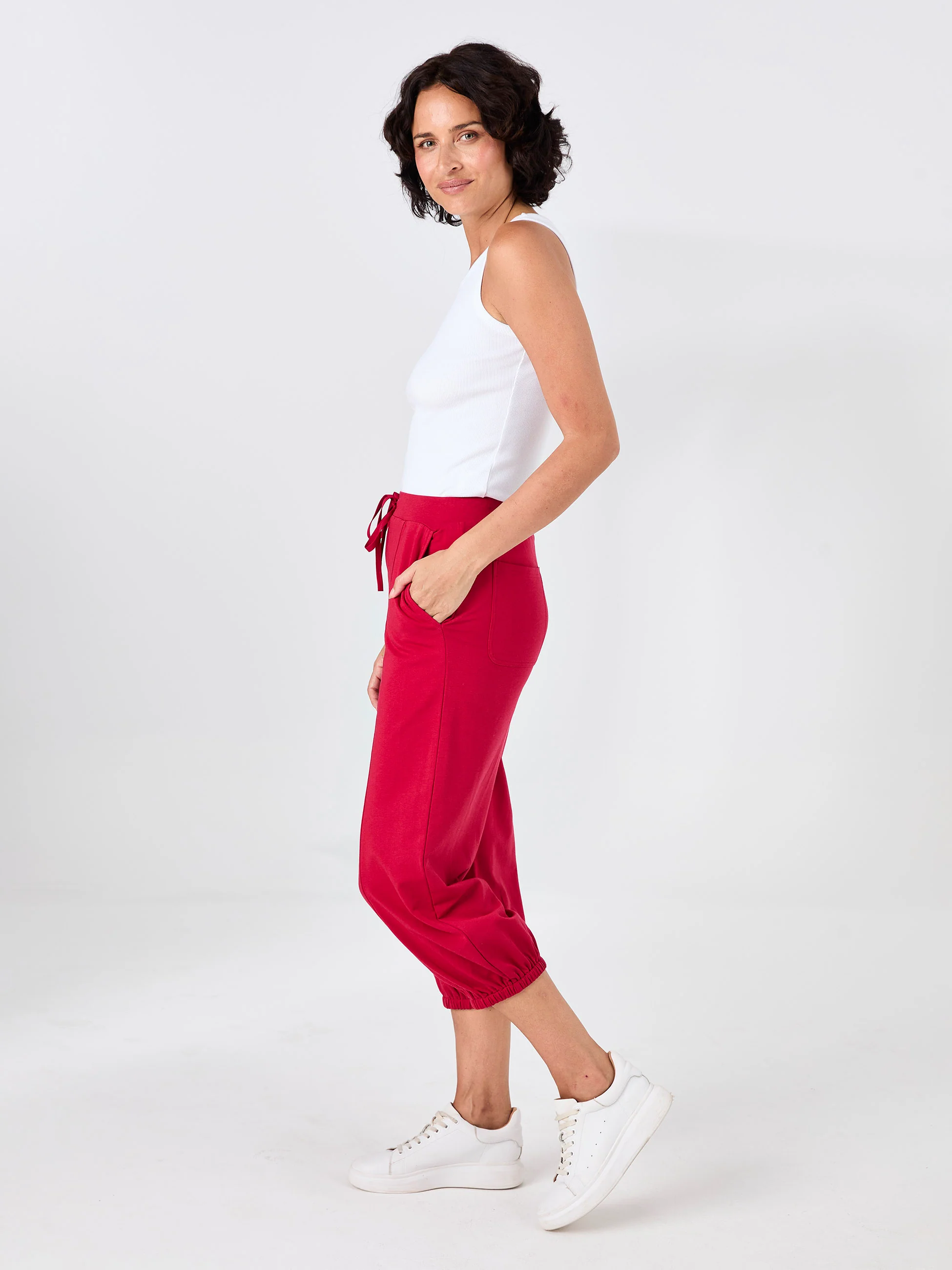 Dune Sweat Pant - Cherry - Image 7