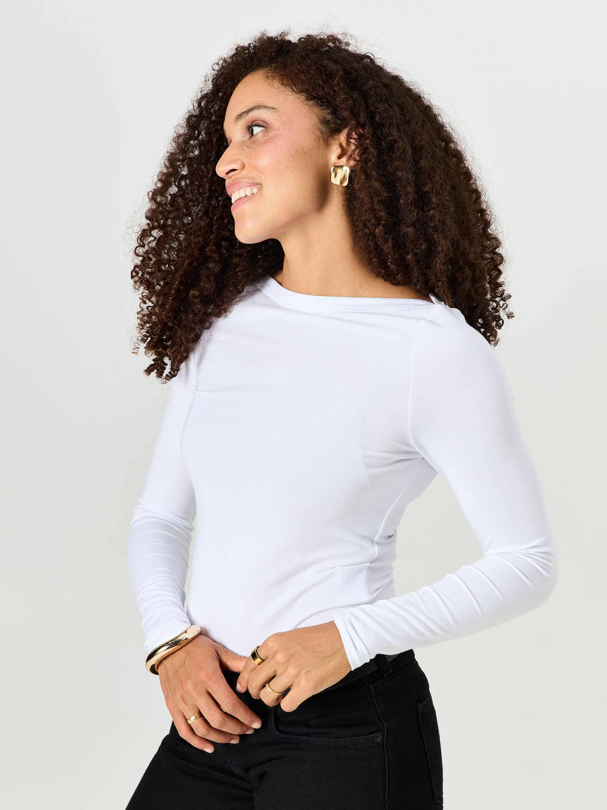 Ela Long Sleeve Top - White - Image 2