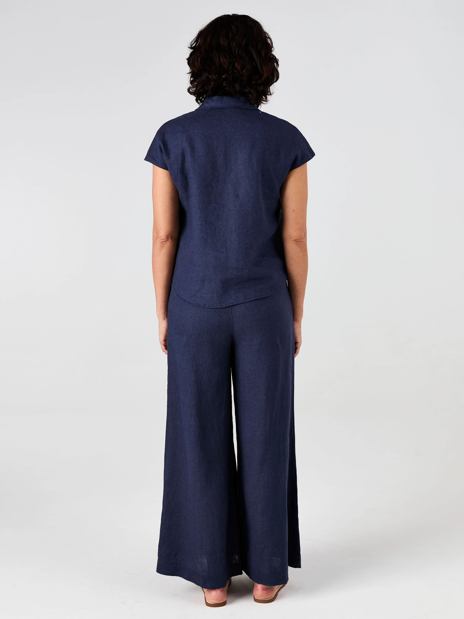 Laurel Linen Shirt - Navy - Image 7