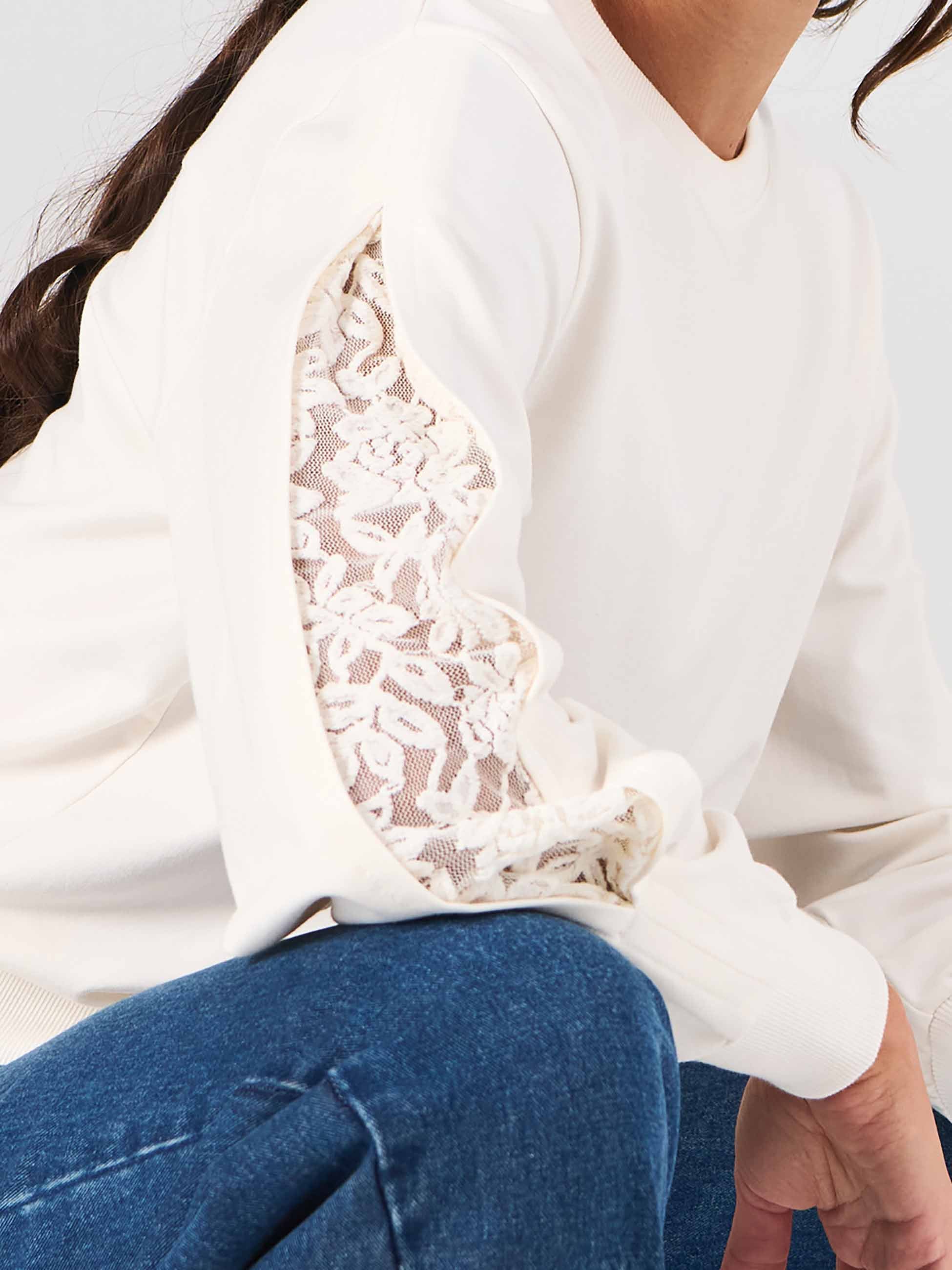 Lucy Sweatshirt - Soft White - Image 4
