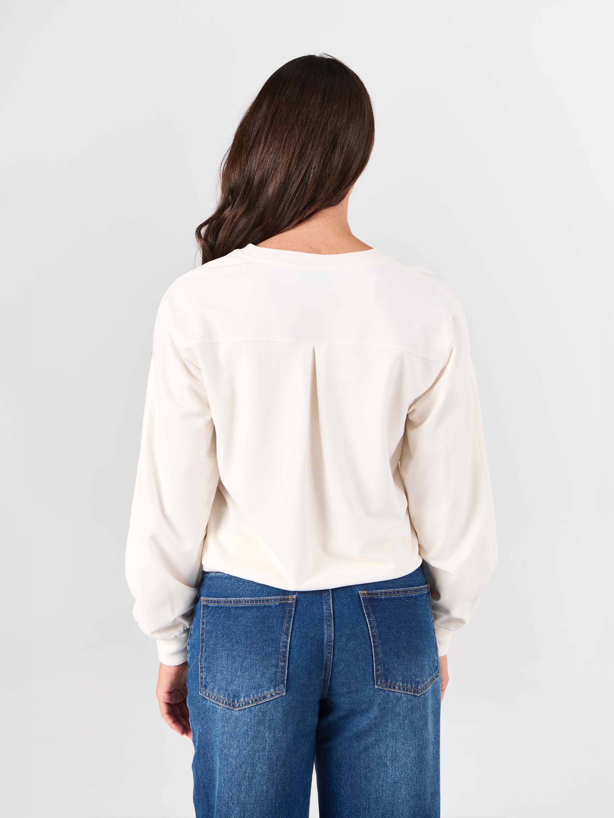 Lucy Sweatshirt - Soft White - Image 5