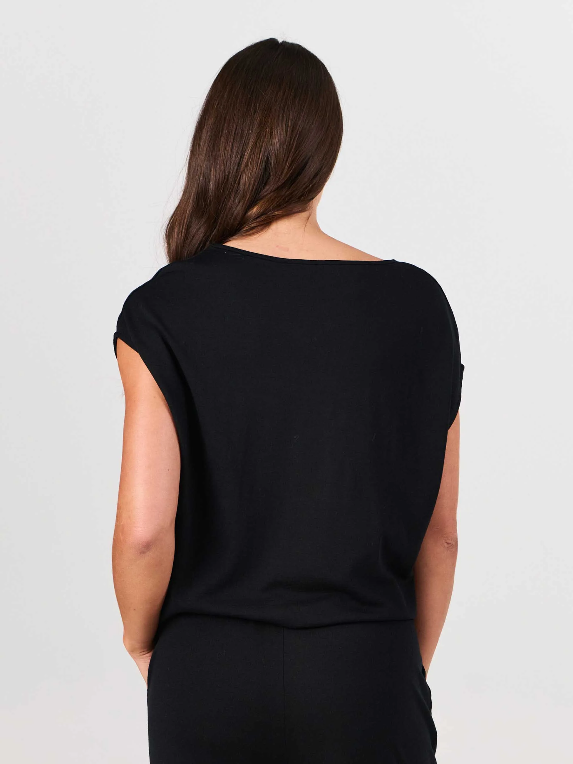 Luxe Layer Merino Wool Tee - Black - Image 3