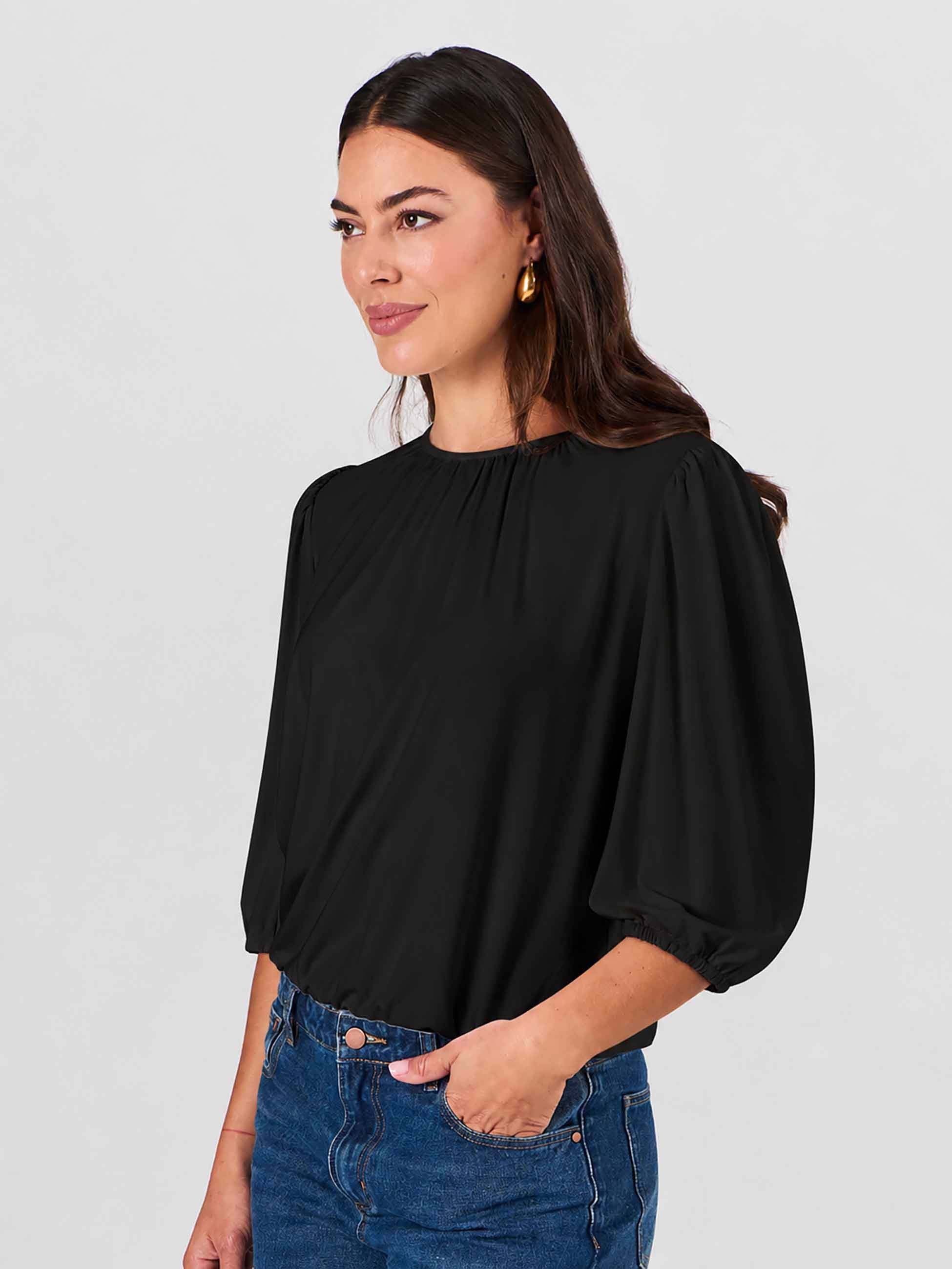 Millie Modal Top - Black - Image 2