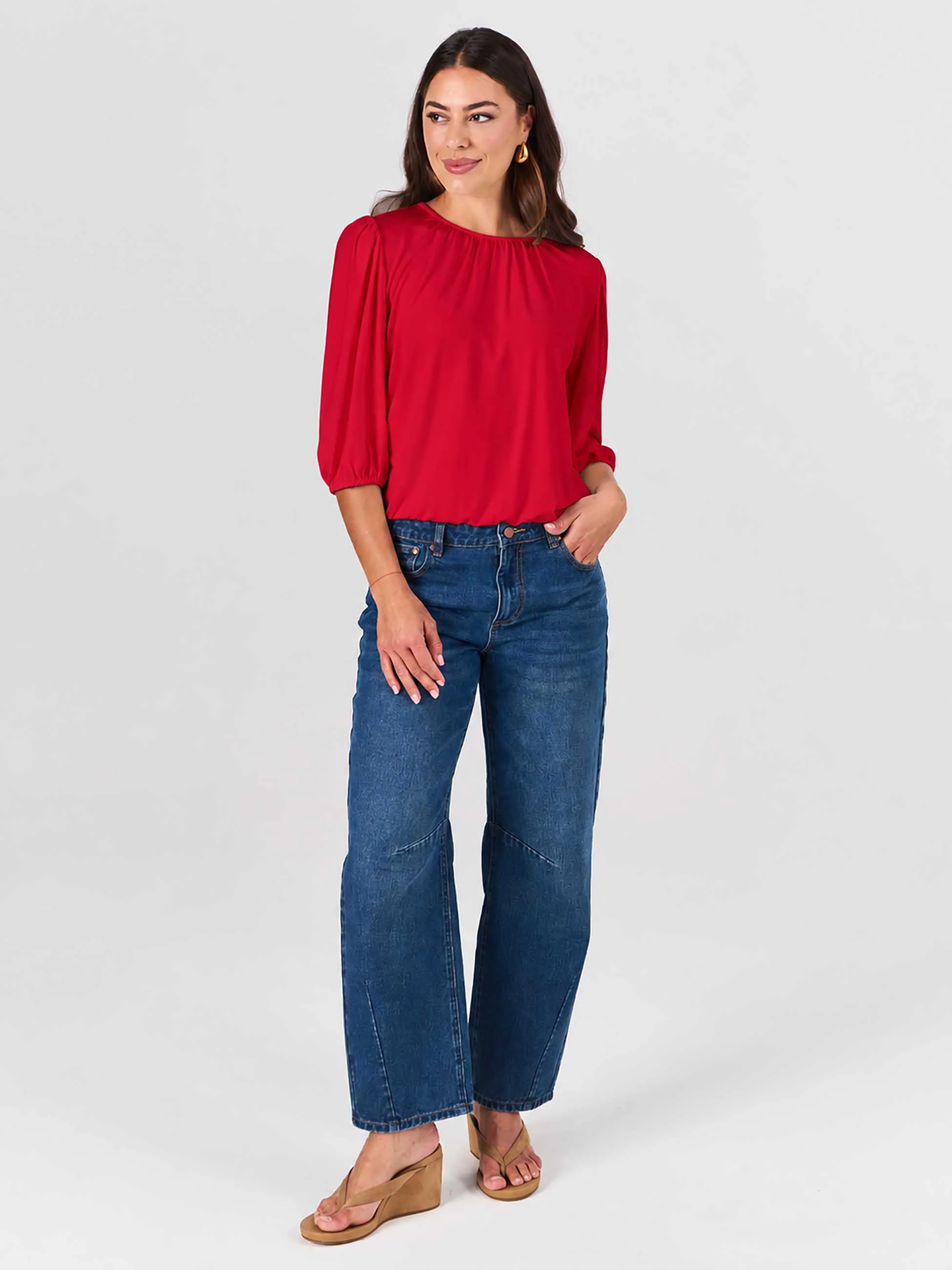 Millie Modal Top - Cherry - Image 2