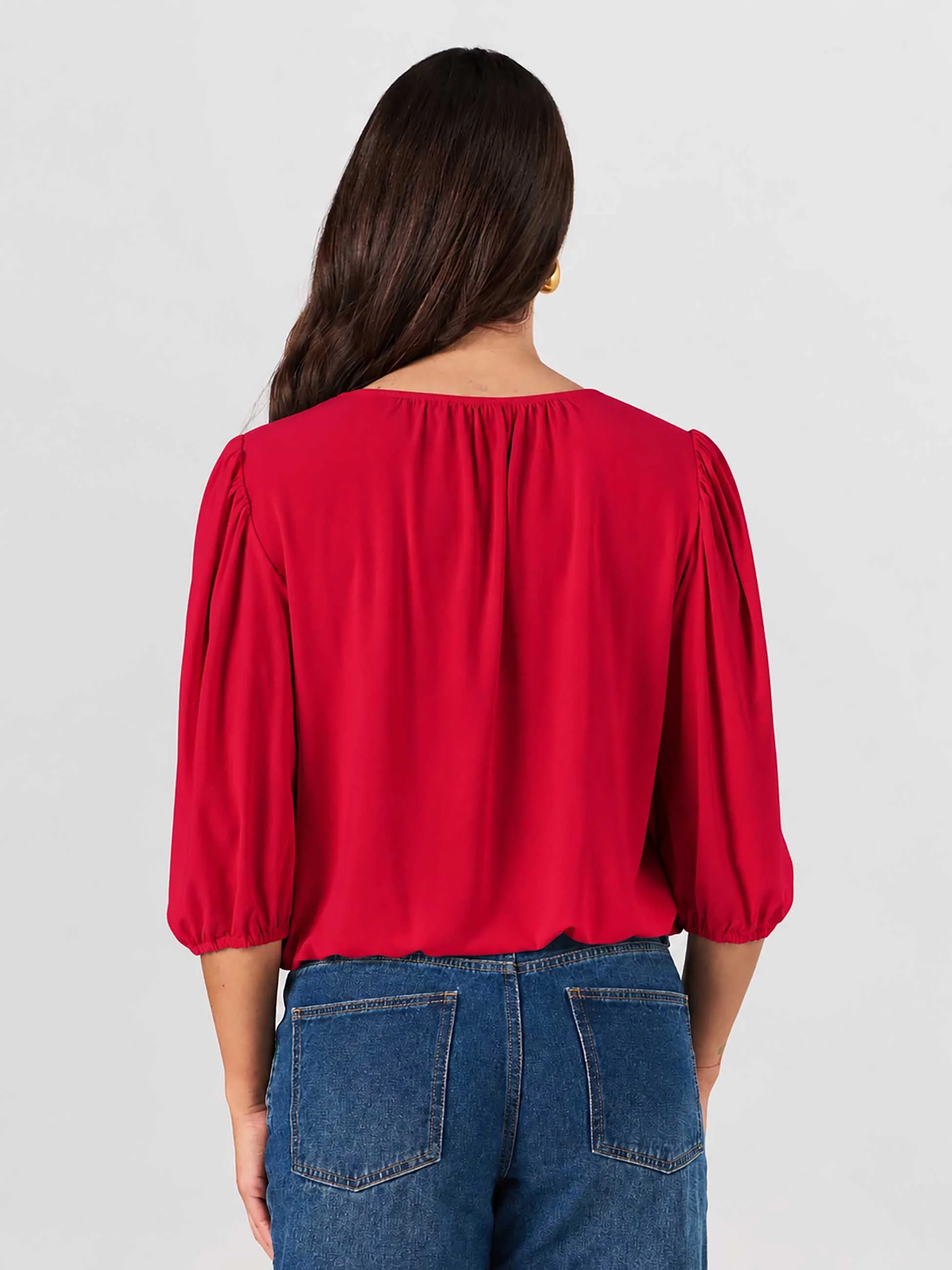 Millie Modal Top - Cherry - Image 4