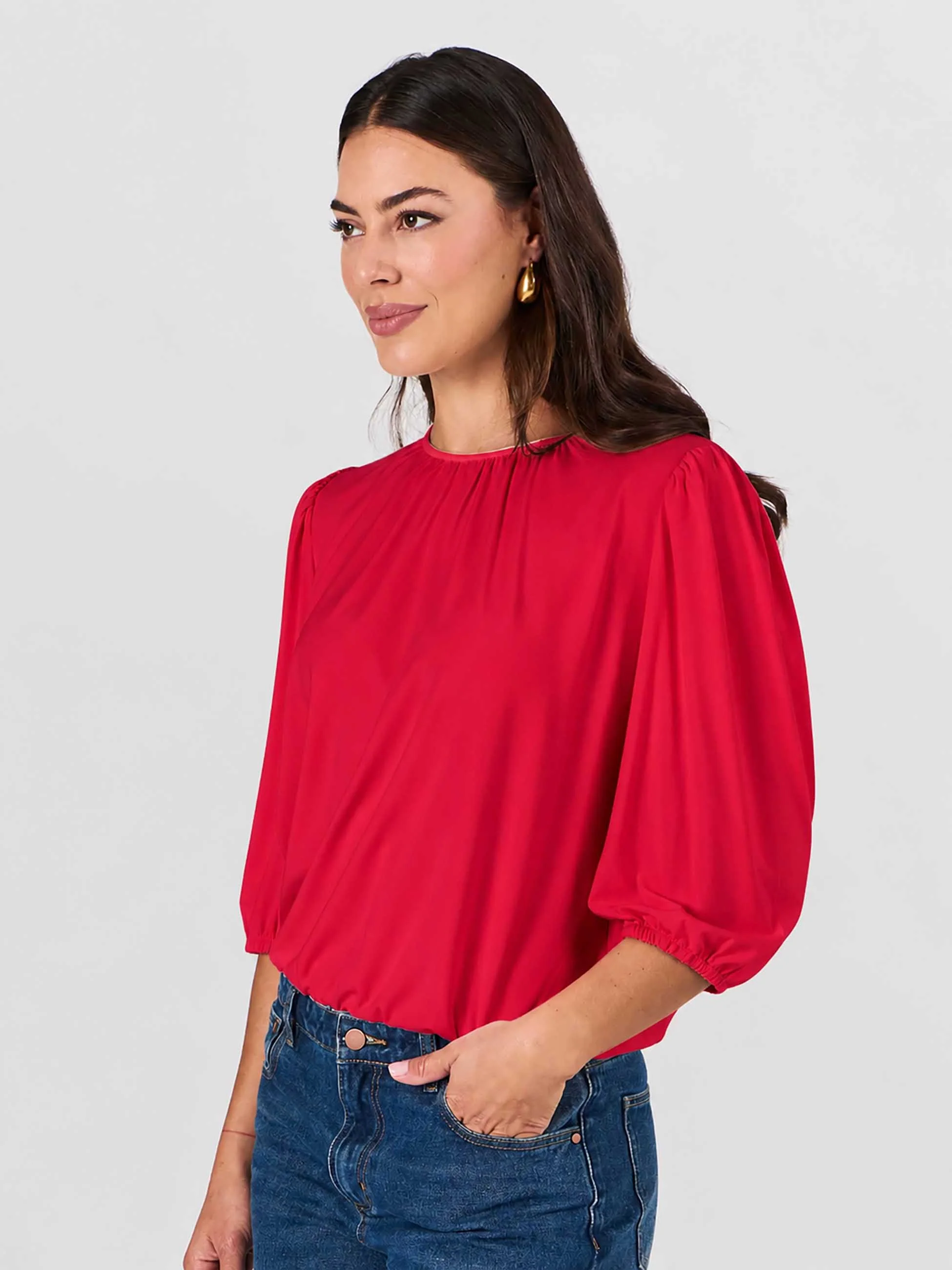 Millie Modal Top - Cherry - Image 5