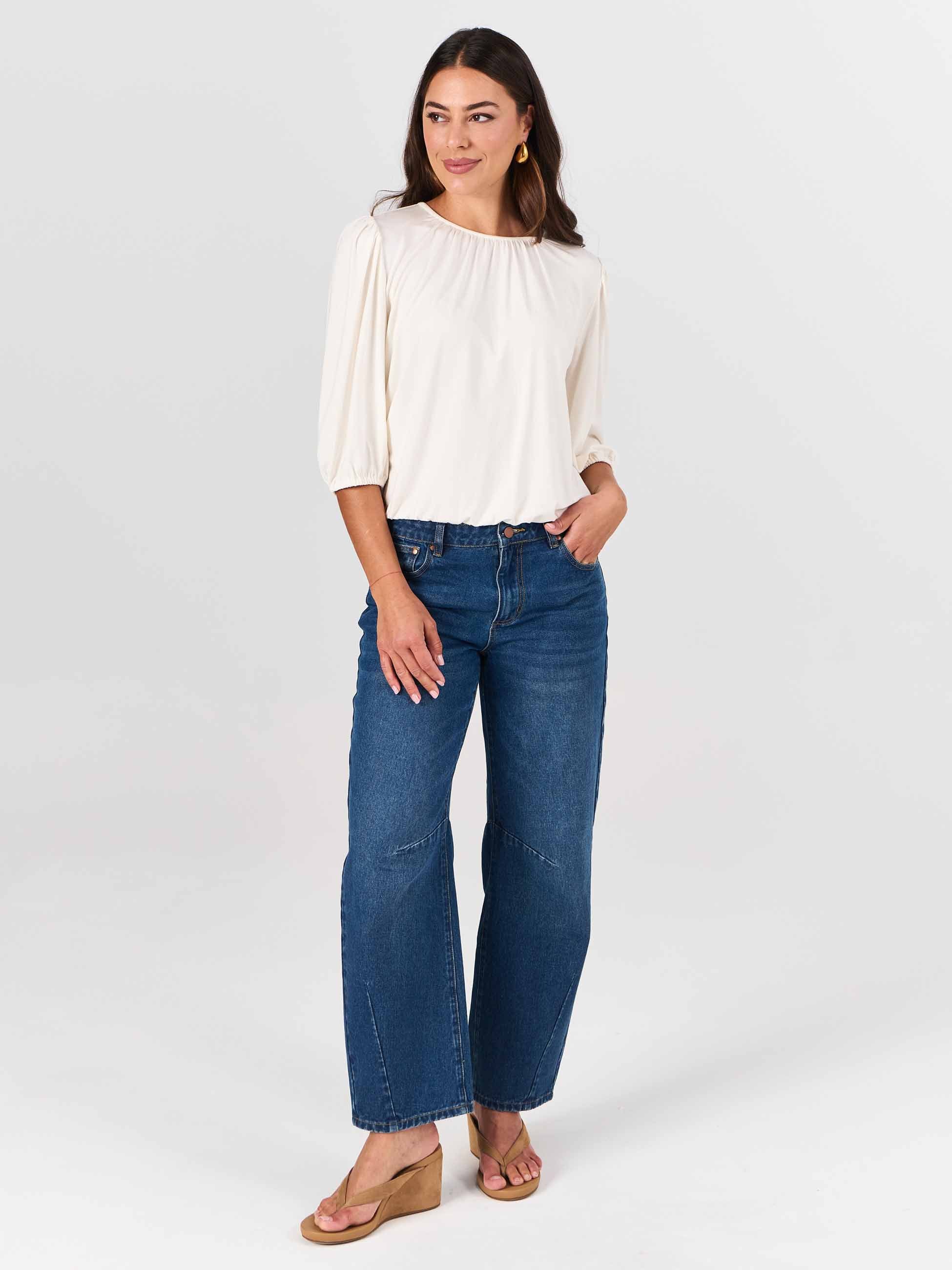 Millie Modal Top - Soft White - Image 4
