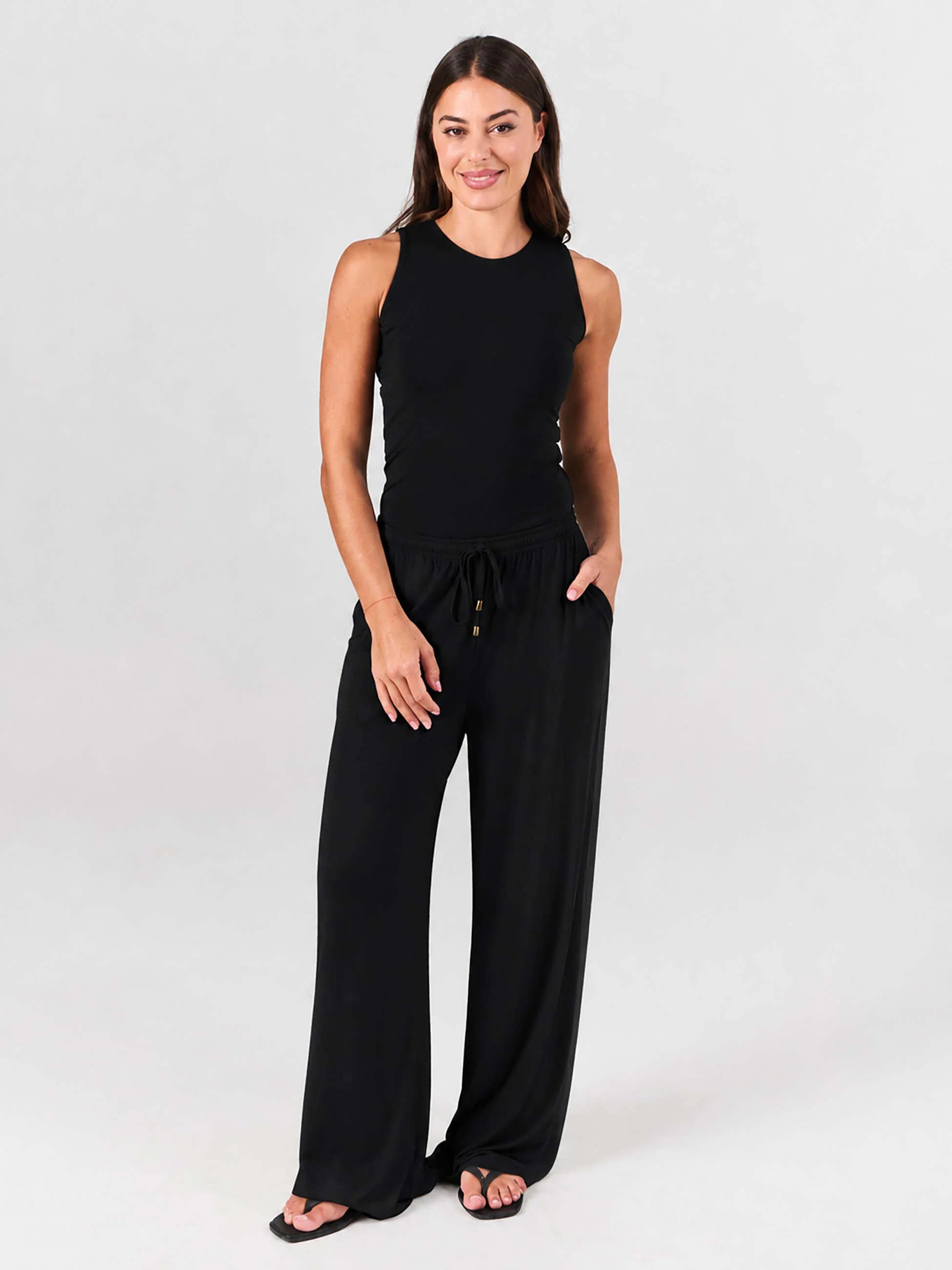 Modal Lounge Pant - Black - Image 2