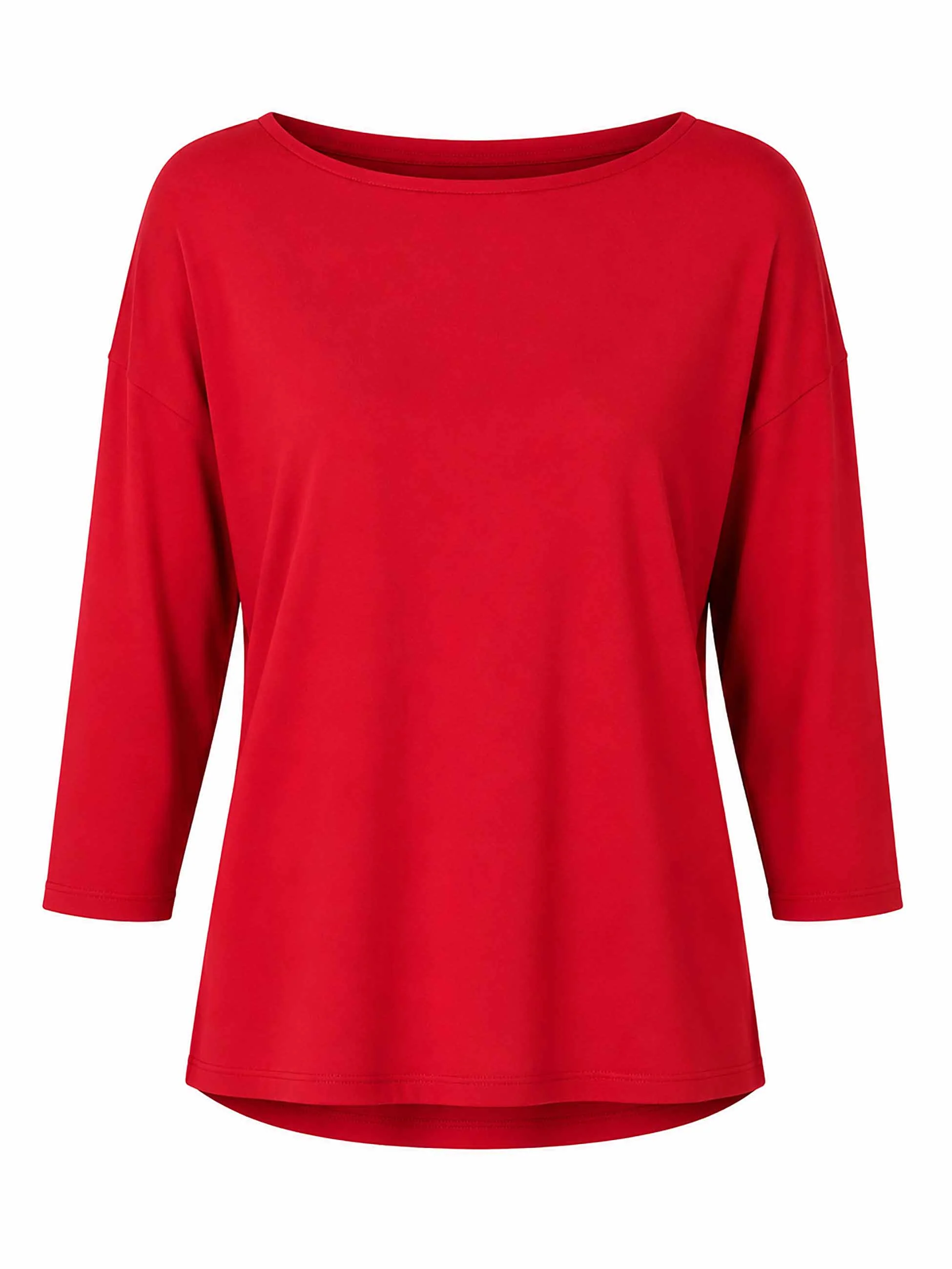 Modal Luxe Layer Tee 3/4 Sleeve - Cherry - Image 7