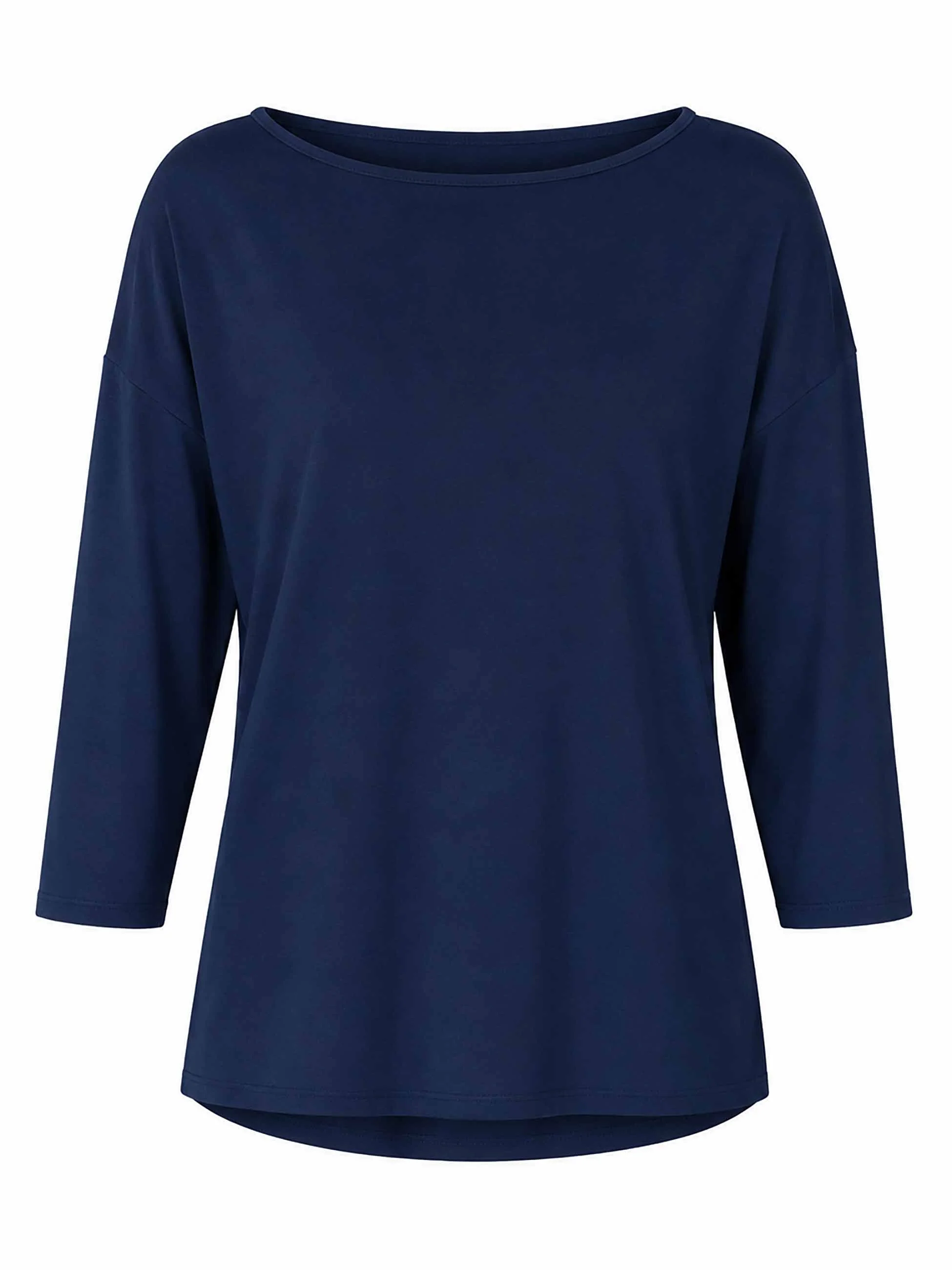 Modal Luxe Layer Tee 3/4 Sleeve - Navy - Image 13