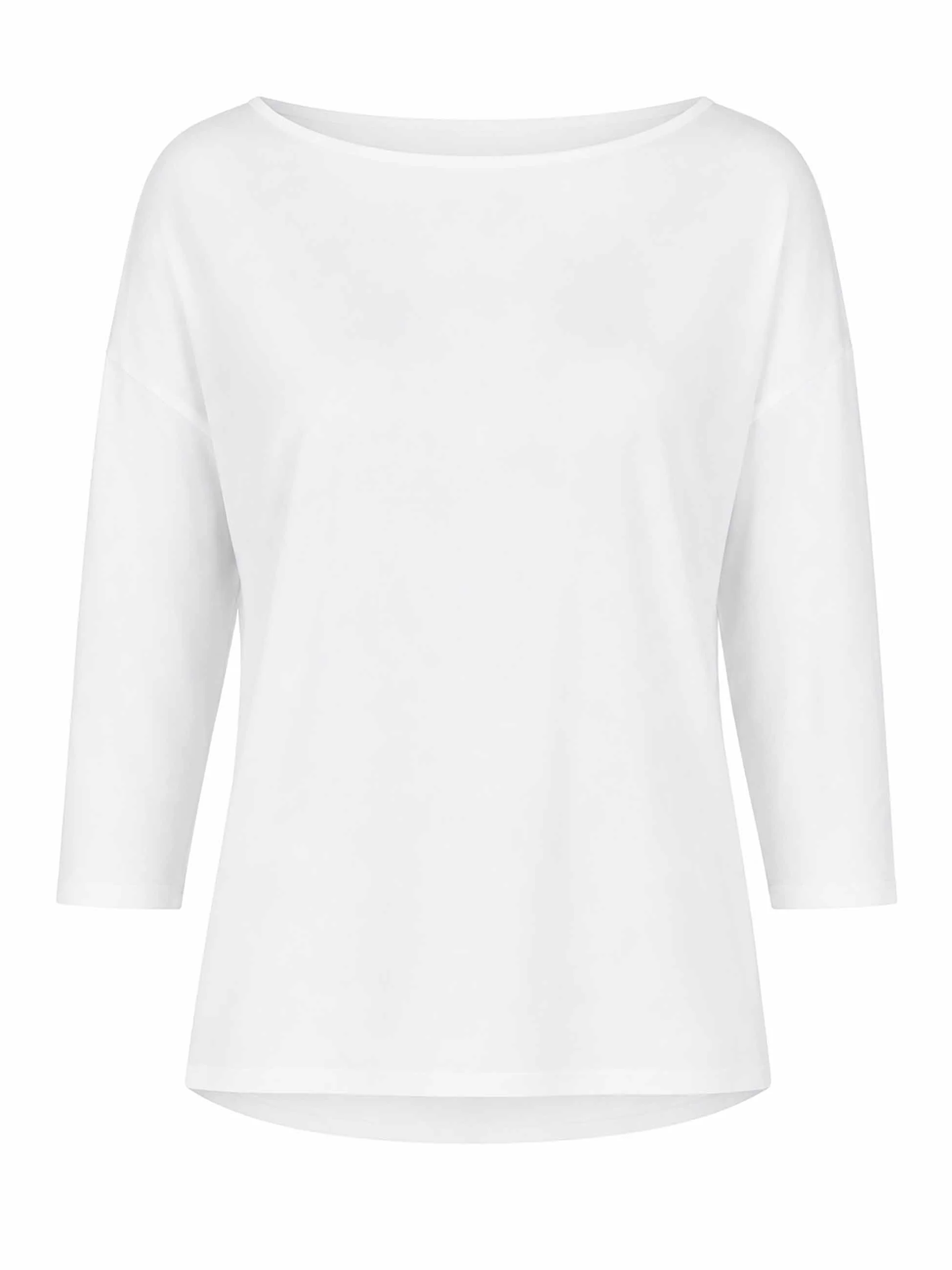 Modal Luxe Layer Tee 3/4 Sleeve - White - Image 12