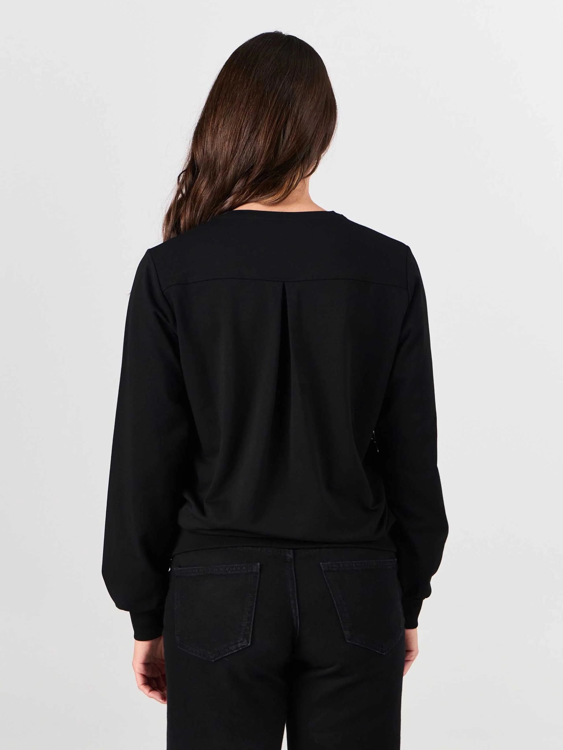 Natalie Sequin Sweatshirt - Black - Image 3