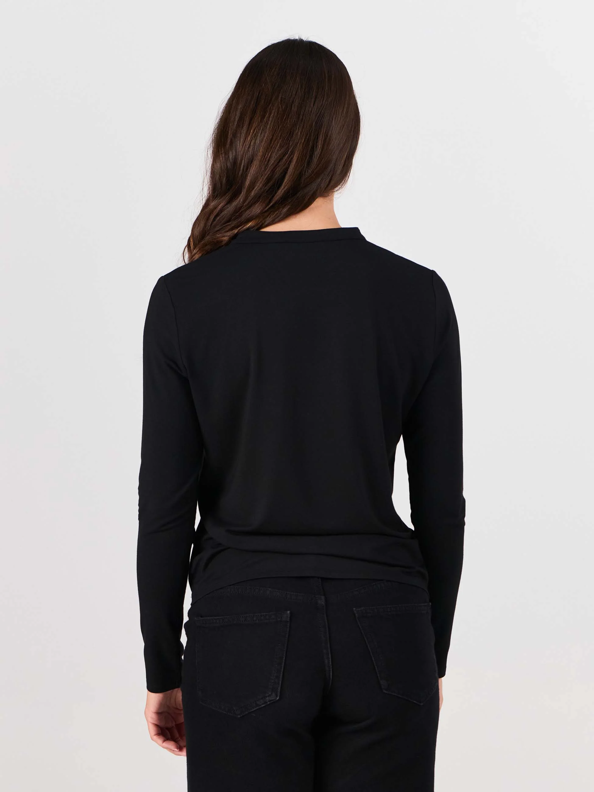 Nero Long Sleeve Top - Black - Image 4