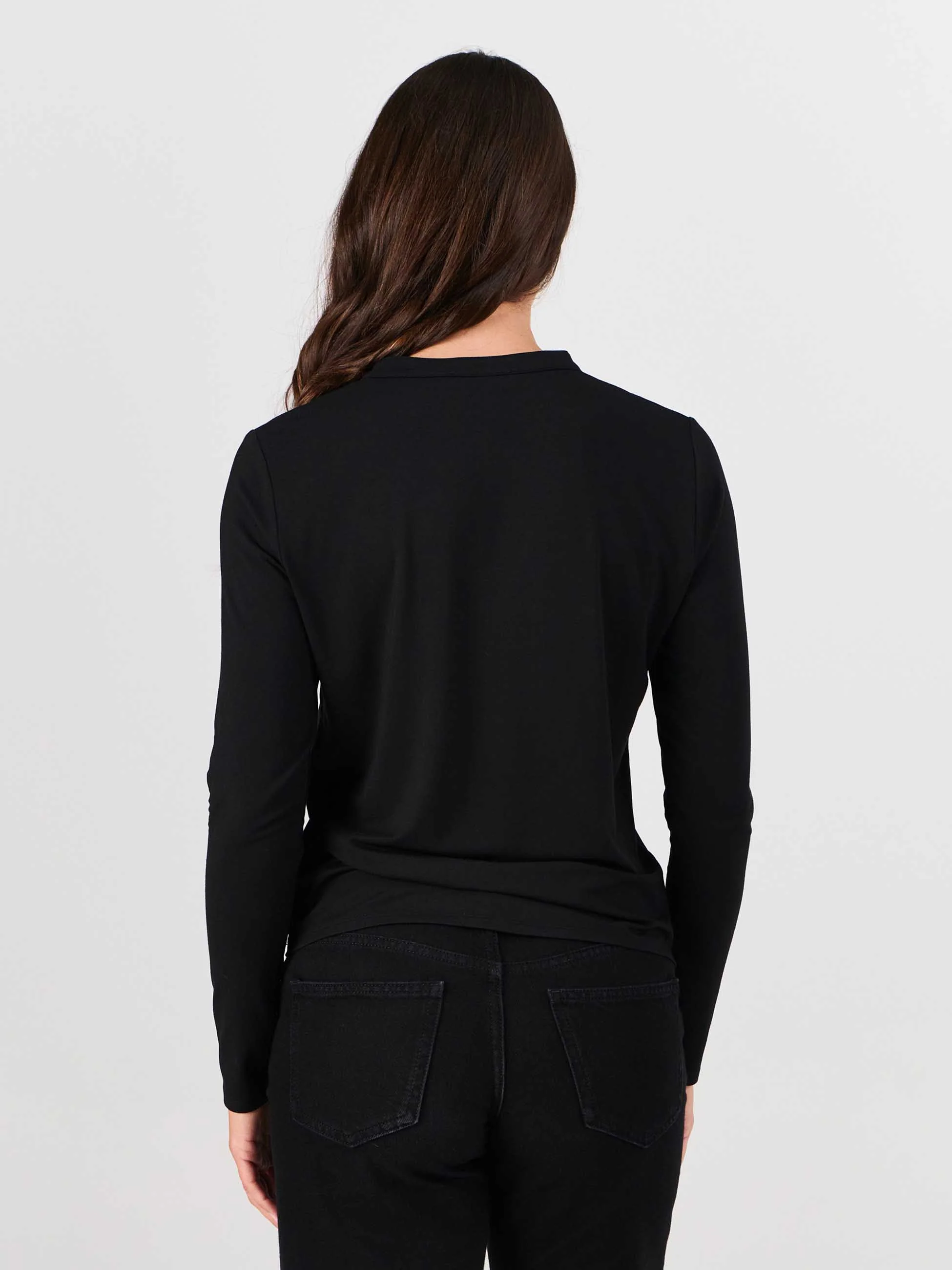 Nero Long Sleeve Top - Black - Image 7
