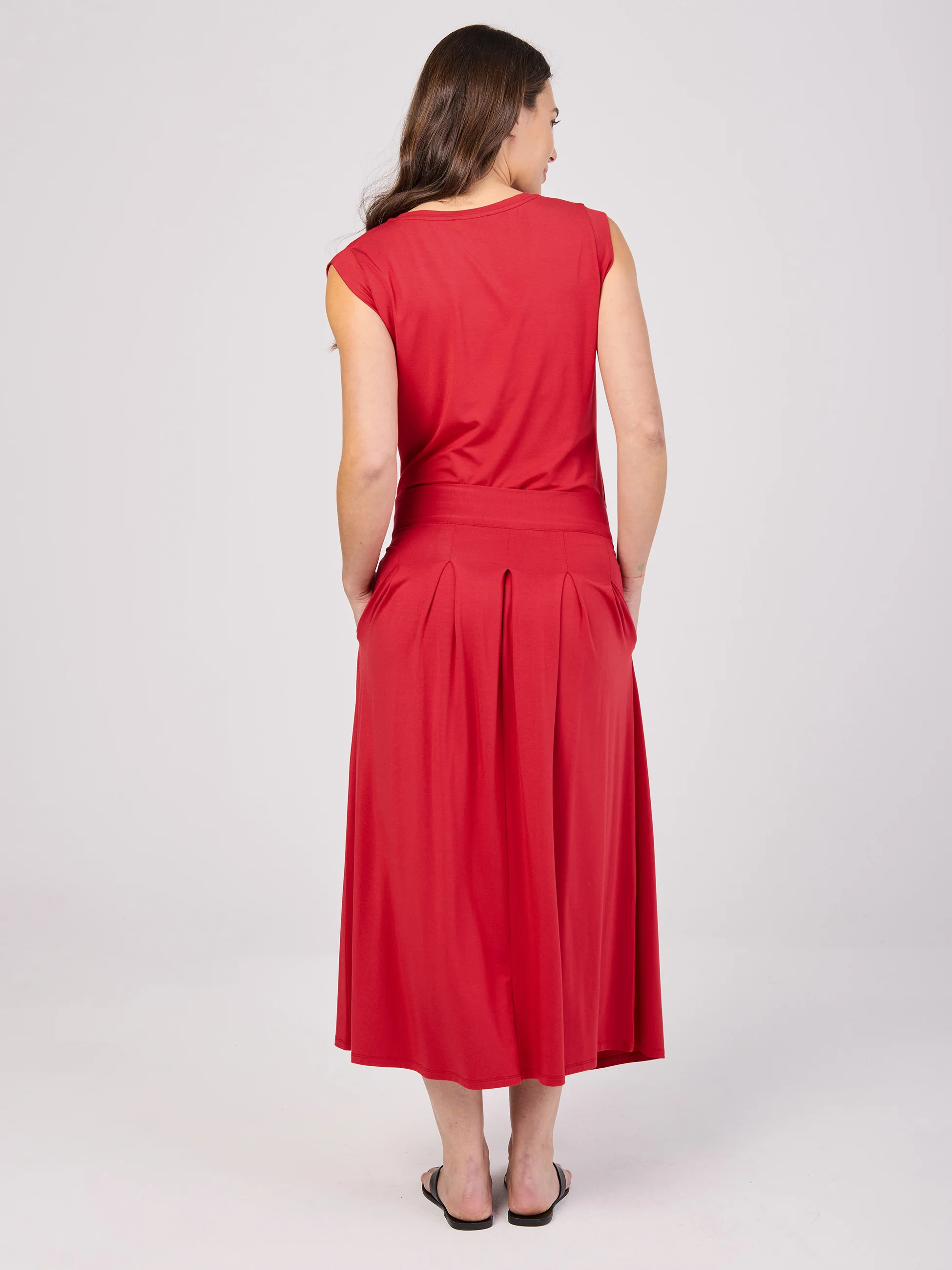Pleat Skirt - Cherry - Image 5
