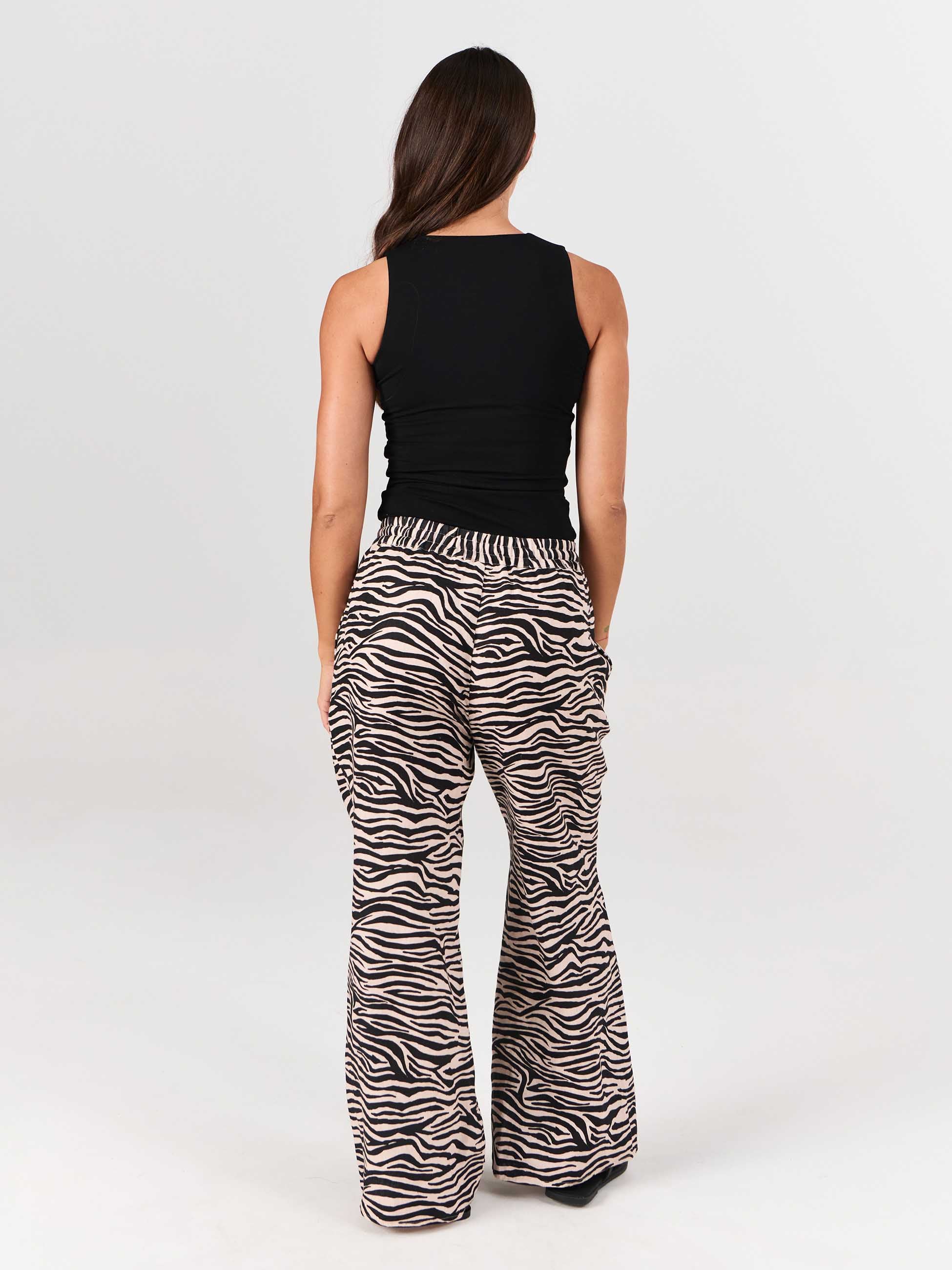 Sasha Linen Pants - Zebra - Image 5
