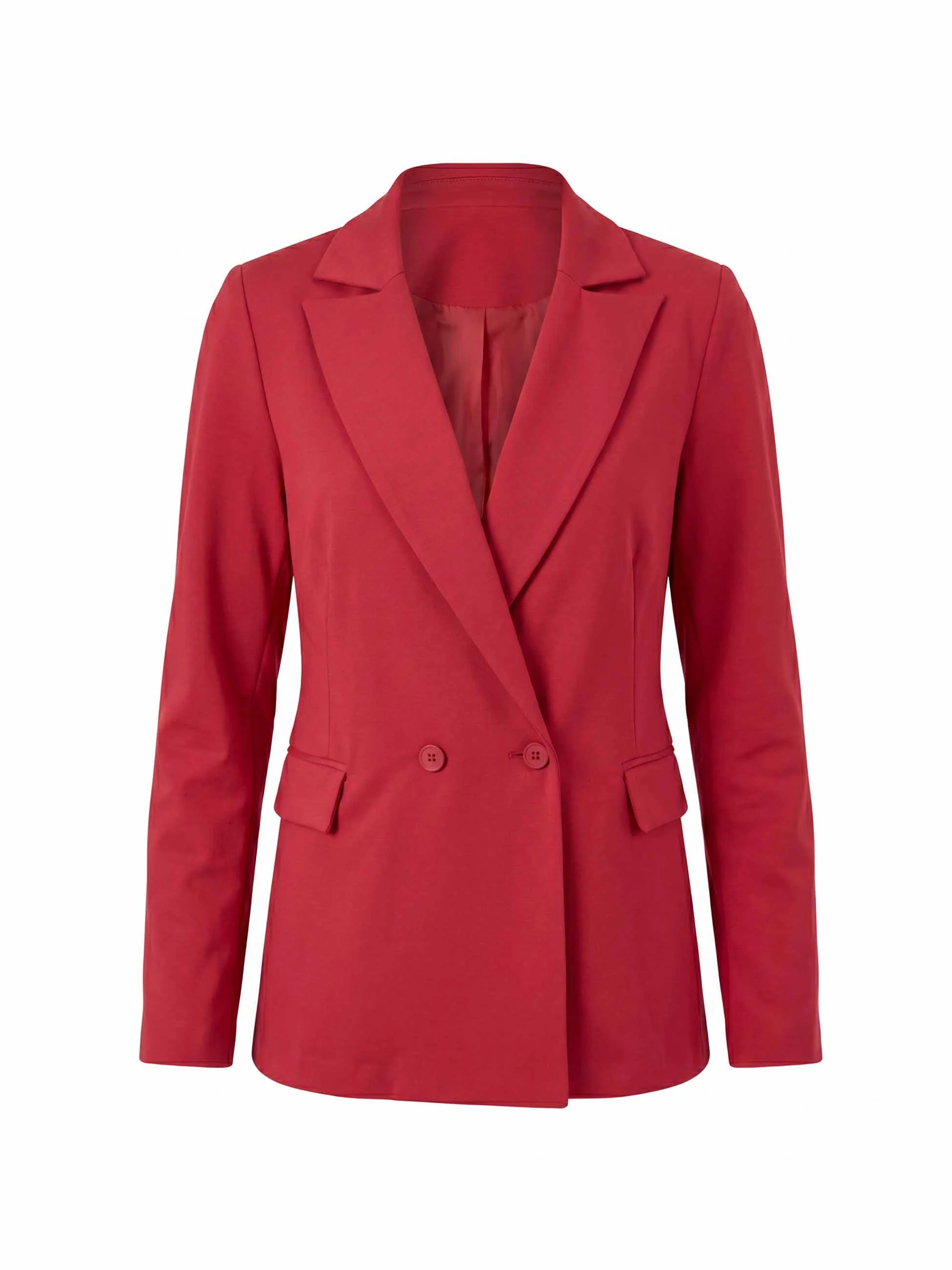 The Double - Breasted Blazer - Cherry - Image 4