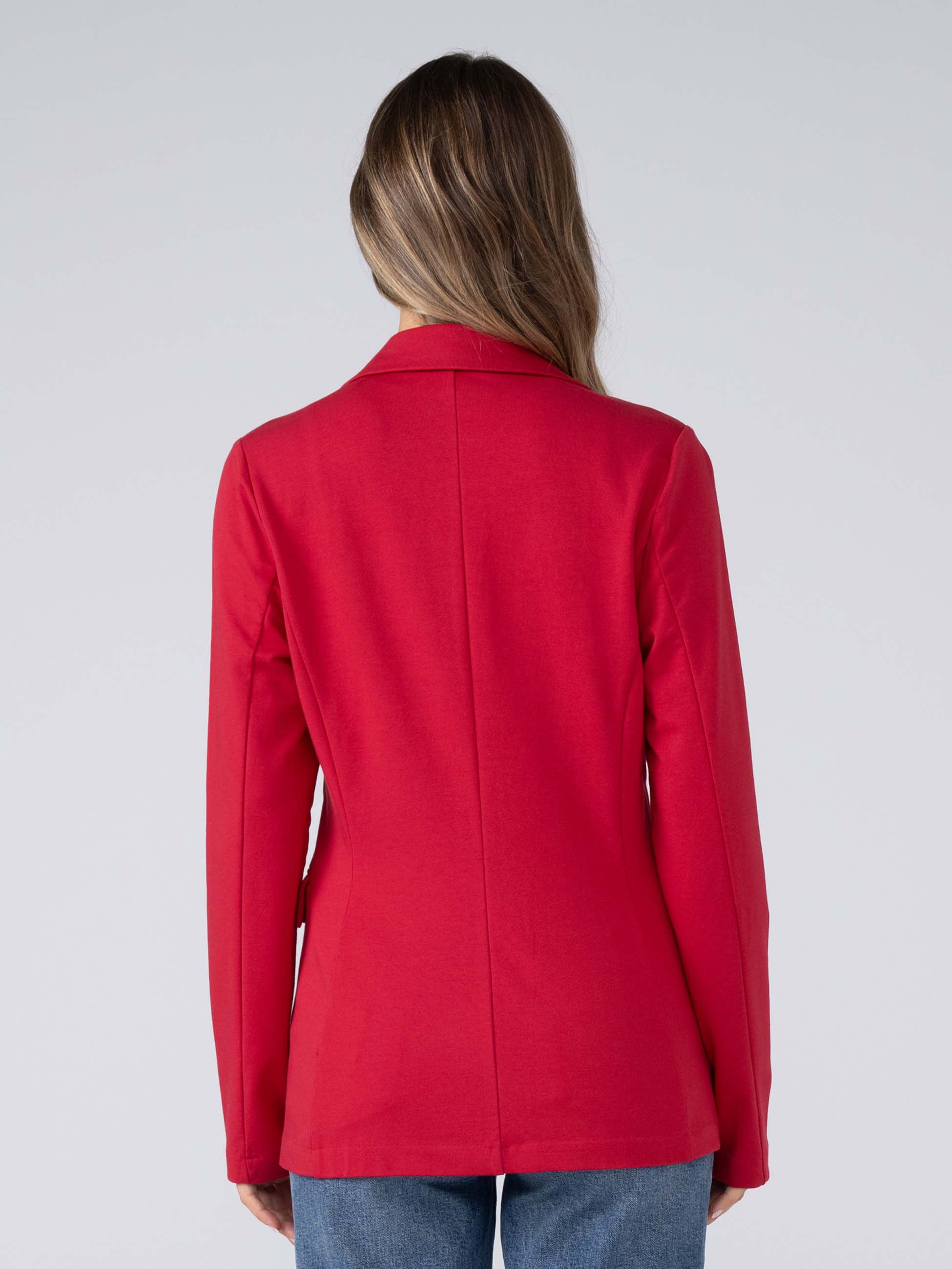 The Double - Breasted Blazer - Cherry - Image 6